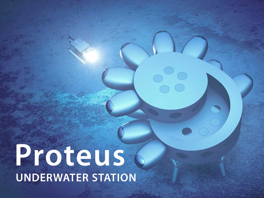 Futuristische Unterwasserstation Proteus