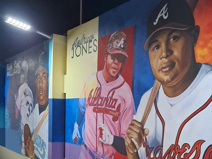 Baseball Legends Mural Art